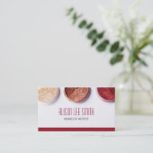 MakeUp-Künstler-Visitenkarte Visitenkarte (Stehend Vorderseite)