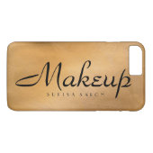 Makeup Kupfer-Metallic Case-Mate iPhone Hülle (Rückseite (Horizontal))