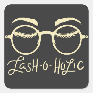 MAKEUP: Lash-O-Holic Quadratischer Aufkleber