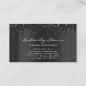 Makeup Lashes Eyelash Black Tropfens Beruflich Visitenkarte (Rückseite)