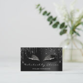 Makeup Lashes Eyelash Black Tropfens Beruflich Visitenkarte (Stehend Vorderseite)