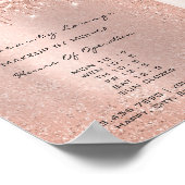 Makeup Lashes Öffnungszeiten Salon Tropfen Rose Pr Poster (Ecke)