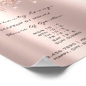 Makeup Lashes Öffnungszeiten Salon Tropfen Spark P Poster (Ecke)