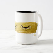 Makeup Lashes Schönheit Weißer Kaffee Tasse (VorderseiteRechts)