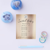 Makeup Lashes Schönheitssalon QR LOGO Flyer (Einzeln)