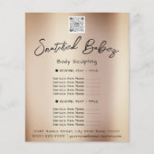 Makeup Lashes Schönheitssalon QR LOGO Flyer (Vorne)