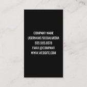 Makeup Lipstick | Gold Metallic Visitenkarte (Rückseite)