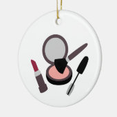 Makeup Lipstick Mascara Blush Keramik Ornament (Links)