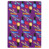 Makeup Lipstick Nail Polnischer Spaß Einzigartig H Klemmbrett (Rückseite)