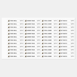 Makeup Logo Lip Glanz Balm Mascara Produkt Etiketten