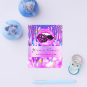 Makeup Logo Lip Holograph Tropfen Berry QRCODE LOG Flyer (Einzeln)