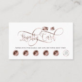 Makeup Loyalität Karte Rose Gold schöne Lashes (Vorderseite)