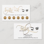Makeup Loyalität Karte wink Augen Lashes Lasche Ve (Vorne/Hinten)