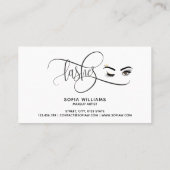 Makeup Loyalität Karte wink Augen Lashes Lasche Ve (Rückseite)