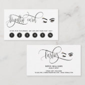 Makeup Loyalität Karte wink Augen Lashes Lasche Ve (Vorne/Hinten)