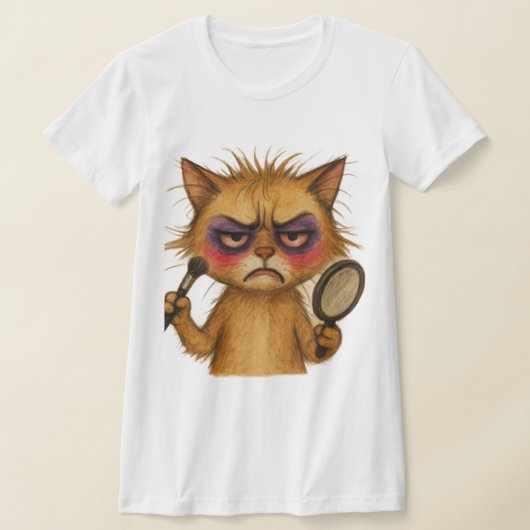 Makeup Meowster – Funny Cat Teen Shirt (Ablage )