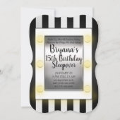 Makeup Mirror Beauty Makeover Teen Birthday Party Einladung (Vorderseite)