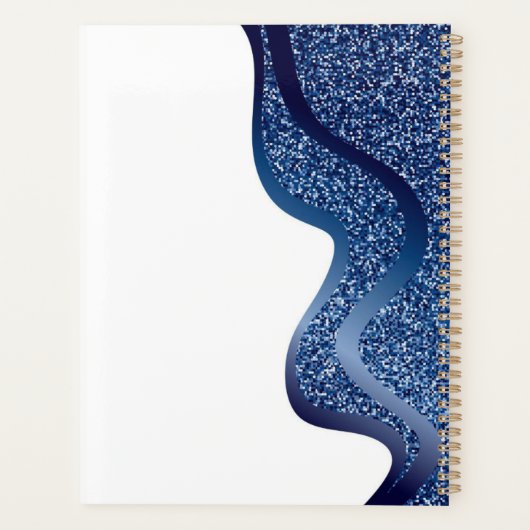 Makeup mit dunkelblauem Effekt Planer (Rückseite)