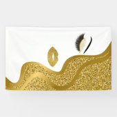 Makeup mit Glitzer-Effekt Banner (Horizontal)
