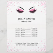 Makeup mit Glitzer-Effekt Flyer (Vorne)