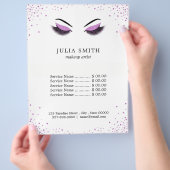 Makeup mit Glitzer-Effekt Flyer (Hand)