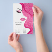Makeup mit Glitzer-Effekt Flyer (Handgriff)