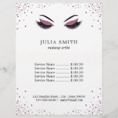 Makeup mit Glitzer-Effekt Flyer (Vorne)