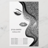 Makeup mit Glitzer-Effekt Flyer (Vorne)