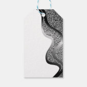 Makeup mit Glitzer-Effekt Geschenkanhänger (Rückseite)