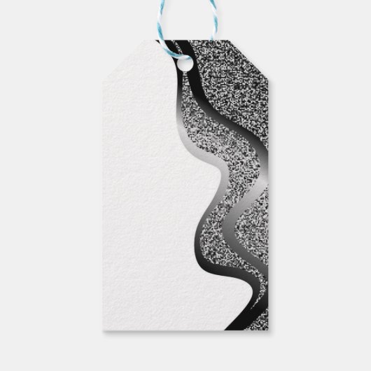 Makeup mit Glitzer-Effekt Geschenkanhänger (Rückseite)