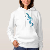 Makeup mit Glitzer-Effekt Hoodie (Vorderseite)