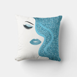 Makeup mit Glitzer-Effekt Kissen