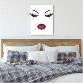Makeup mit Glitzer-Effekt Leinwanddruck (Insitu (Schlafzimmer))