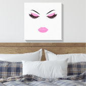 Makeup mit Glitzer-Effekt Leinwanddruck (Insitu (Schlafzimmer))