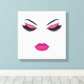 Makeup mit Glitzer-Effekt Leinwanddruck (Insitu (Holzboden))
