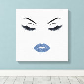 Makeup mit Glitzer-Effekt Leinwanddruck (Insitu (Holzboden))