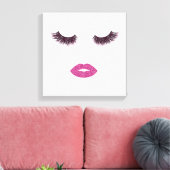 Makeup mit Glitzer-Effekt Leinwanddruck (Insitu (Wohnzimmer))