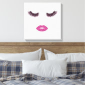 Makeup mit Glitzer-Effekt Leinwanddruck (Insitu (Schlafzimmer))