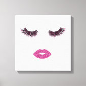 Makeup mit Glitzer-Effekt Leinwanddruck (Vorderseite)