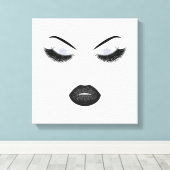 Makeup mit Glitzer-Effekt Leinwanddruck (Insitu (Holzboden))