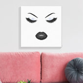 Makeup mit Glitzer-Effekt Leinwanddruck (Insitu (Wohnzimmer))