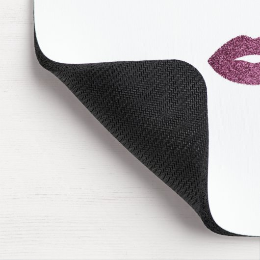 Makeup mit Glitzer-Effekt Mousepad (Ecke)
