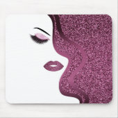 Makeup mit Glitzer-Effekt Mousepad (Vorne)