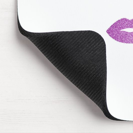 Makeup mit Glitzer-Effekt Mousepad (Ecke)