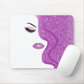 Makeup mit Glitzer-Effekt Mousepad (Mit Mouse)