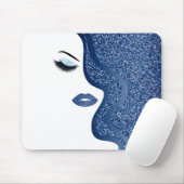 Makeup mit Glitzer-Effekt Mousepad (Mit Mouse)