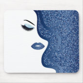 Makeup mit Glitzer-Effekt Mousepad (Vorne)