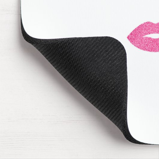 Makeup mit Glitzer-Effekt Mousepad (Ecke)