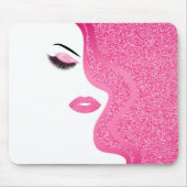Makeup mit Glitzer-Effekt Mousepad (Vorne)