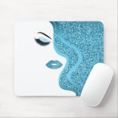Makeup mit Glitzer-Effekt Mousepad (Mit Mouse)